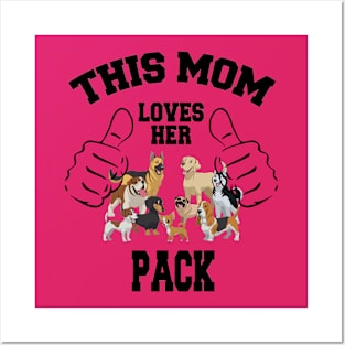 This Mom Love Her Pack Posters and Art